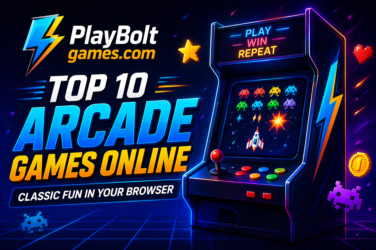 Top 10 Arcade Games Online — Classic Fun in Your Browser